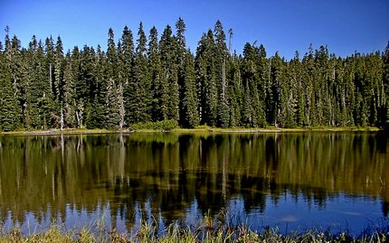 Chenamus Lake near Placid Lake in the Indian Heaven Wilderness