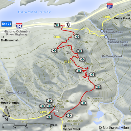 Nesmith Point Hike map