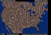 USA Current Atmospheric Pressure